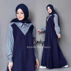 Promo lebaran Gamis Jumbo Khansa L sampai XXXXL Yang Bikin badan terlihat Ramping