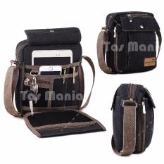 PROMO !!! Murah Tas Slempang Import Uncle Star Kanvas Militer Slempang Messenger Shoulder Bag - Dark Grey