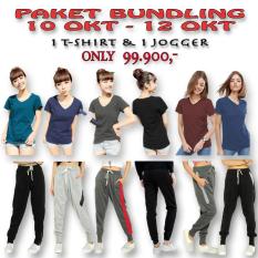 PROMO PAKET 1 JOGER + 1 KAOS / BUNDLING 1CELANA JOGGER + 1 BAJU 99.900
