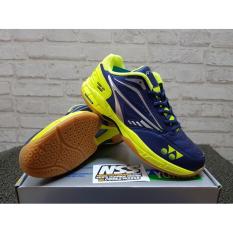 PROMO !! Sepatu Badminton Yonex Court Tough - NAVY LIME