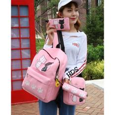 promo tas ransel sekolah / tas ransel wanita / tas punggung wanita / tas backpack wanita / motif kucing//KP