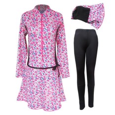 PROMO TERBARU - Baju Renang Muslim Dewasa Harga Murah Pink Love