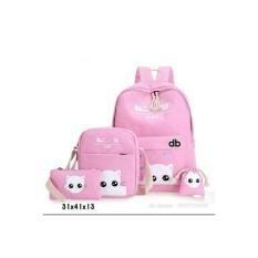 PROMO TURUN HARGA TAS Catty BACKPACK SET FASHION Backpack Ransel 4in1