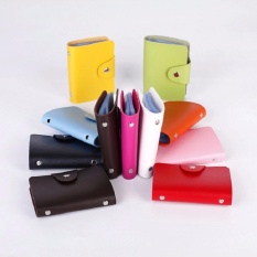 PROMO!!!Dompet Kartu Mini IMPORT isi 24 slot Leather SC 012 (COFFEE)