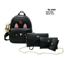Promooo!!!Ransel Set 4 In 1 Neww Catty