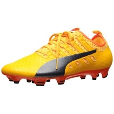 PUMA Mens EvoPOWER Vigor 2 FG Sepatu Sepak Bola, Ultra Kuning-Peacoat-Ikan Badut Oranye, KAMI-Internasional