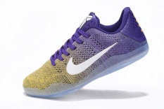 Ungu/Emas Kobe XI 11 ELITE LOW Sepatu Basket Kobe Bryant Sneakers untuk Pria Top Kualitas Keras Top Kualitas Ukuran EU: 40-Intl
