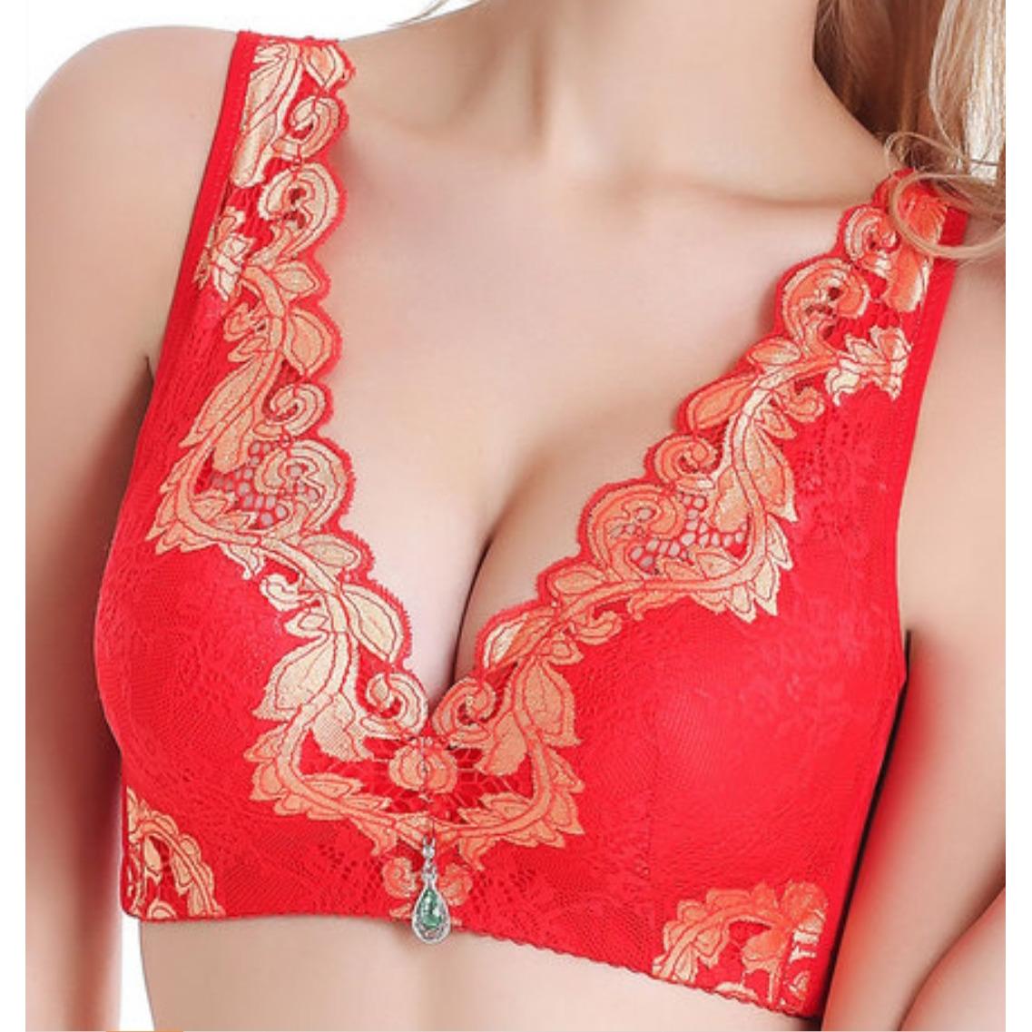 Purplelily Bra Push Up tanpa kawat penekan lemak