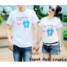 Pusat Couple Online - Baju Couple Murah - kaos couple tapak kaki putih