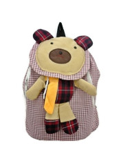 Pusat Ransel Tas Punggung Wanita Kanvas Woman Korea Import Backpack RS-216 - Merah