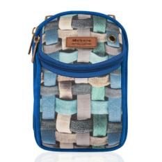Pusat Tas Etnik / Fashion Wanita / Tas Wanita / Dompet Wanita / Dompet Selempang / Tas Selempang / Tas Selempang Wanita / Dompet Wanita Murah / Dompet HP / Dompet Kartu / Dompet Kartu Wanita / Dompet Mini / Dompet Unik / Makara Cubic Style Chepra - Biru
