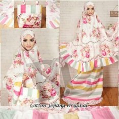 PusatFashion Mukena Katun Jepang Jasmin - Pink