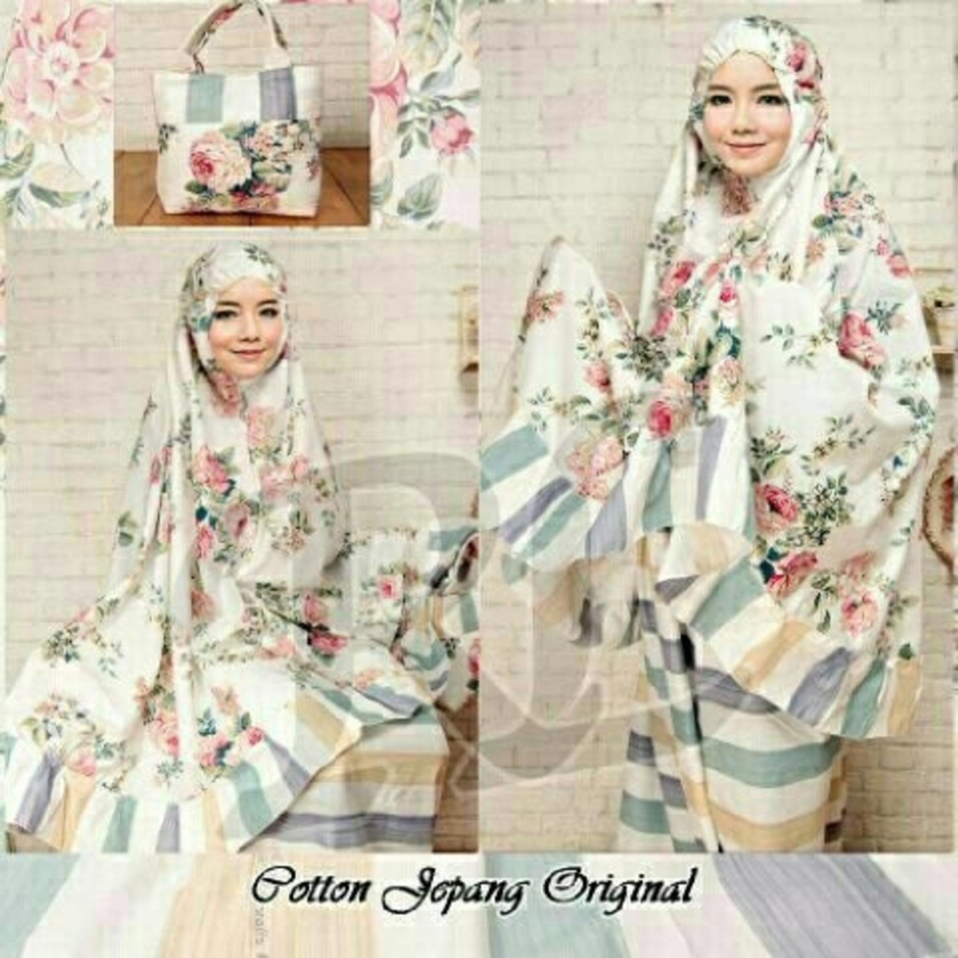 PusatFashion Mukena Katun Jepang Jasmin - Tosca