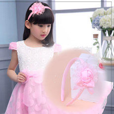 Model baru anak-anak Dasi kupu-kupu mawar HUADO Putri Imut manis Warna Merah