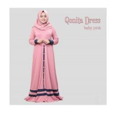 Qonita dres baby pink