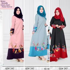 Qonitah Project GDK 247 Size L Original Keke Busana Gamis Dewasa Balotely Sarimbit 04 Busana Muslim Baju Muslim Branded