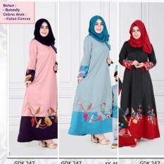 Qonitah Project GDK 247 Size XS Original Keke Busana Gamis Dewasa Balotely Sarimbit 04 Busana Muslim Baju Muslim Branded