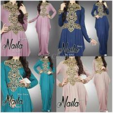 Queen Baju Maxi Dress Farina- Maxi Kaftan Spandek- Kaftan Bordir Jumbo