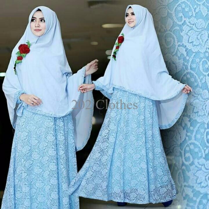 Beli Queen Gamis Brokat Gliter Jumbo Maxi Brukat Bigsize Dress