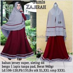 Queen Gamis Jumbo Maron Mayra Gamis Syari Bigsize Murah