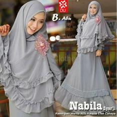 Queen Maxi Baju Gamis Jumbo Syari Nabila Gamis Wanita Muslim Gamis Jersey L
