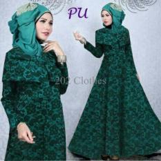 Queen Maxi Dress Brukat Gaun Pesta Modern- Kebaya Brukat Bungas Tosca