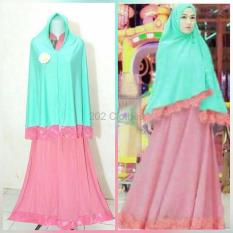 Queen Maxi Gamis Jersey Polos Baju Gamis Radiah Syari Murah