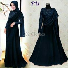 Queen New ORI Maxi Dress Brukat Ayana Ori Gaun Pesta Modern- Kebaya Brukat Navy