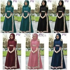 Queen New ORI Maxi Dress Brukat Manole Bordir Ori- Gaun Pesta Modern- Kebaya Brukat