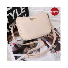 Quincy Label Bow Women Sling Bag / Pu Leather - Cream