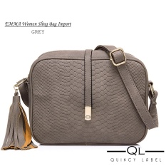 Quincy Label EMMA Women Sling Bag - Grey