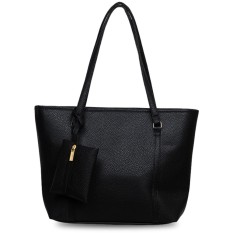 Quincy Label Eve Tote Bag Bonus Tas Kecil - Hitam