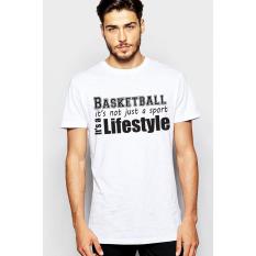 Quincy Label Kaos Print A-268 Basketball 4 - White