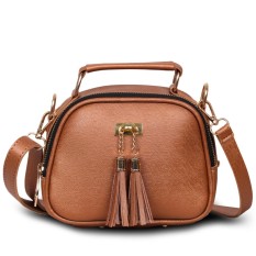 Quincy Label - Tas selempang tassel Mini - Brown
