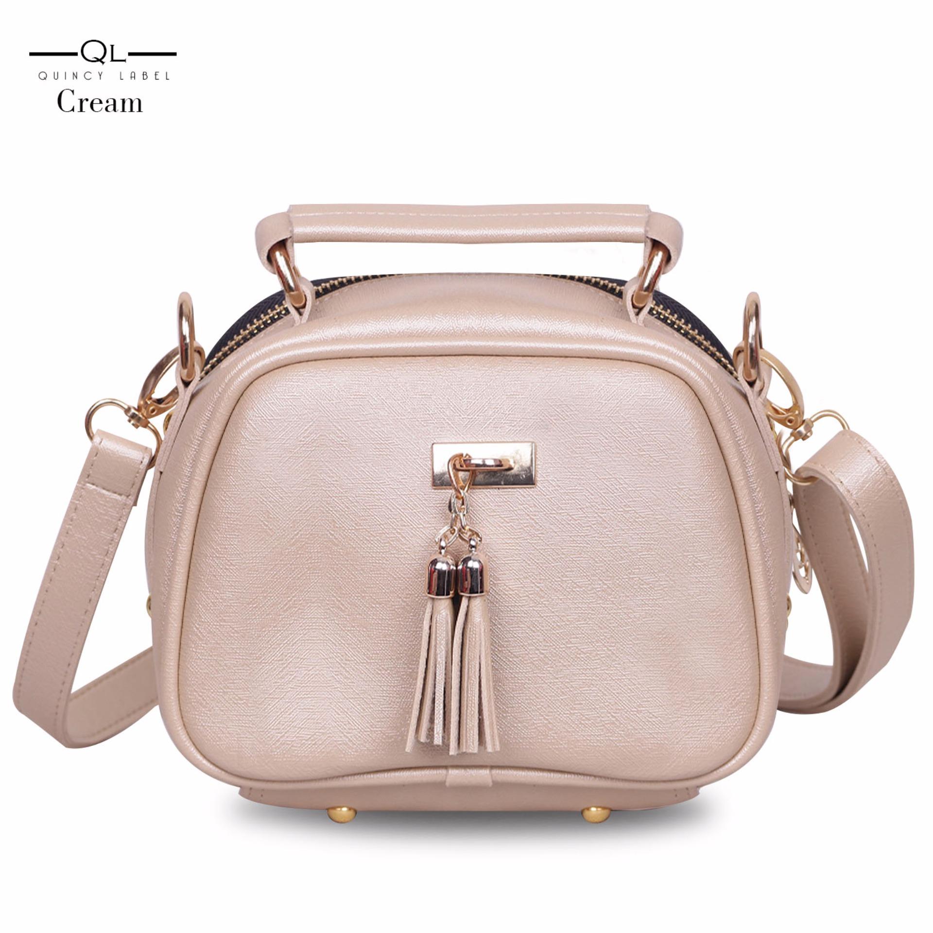 Quincy Label - Tas selempang MJ tassel - Cream