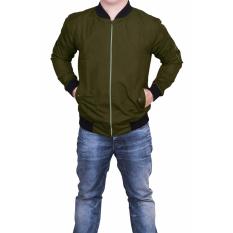 QuincyLabel Bomber Jacket Windbreaker Unisex - HijauArmy / Jaket Jokowi