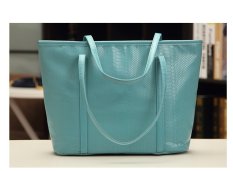 QuincyLabel Croco Tote Bag - Blue
