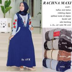 RACHNA MAXI - Gamis Fashion Wanita Muslimah Terkini Baju Pesta Taifun Bordir Katun