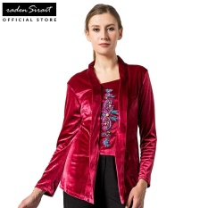 Raden Sirait Kebaya Jawa Velvet MAROON