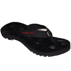 Azzalea Jaya - Rafila Sandal Jepit Pria Dan Wanita -WHP-Hitam Polos Press