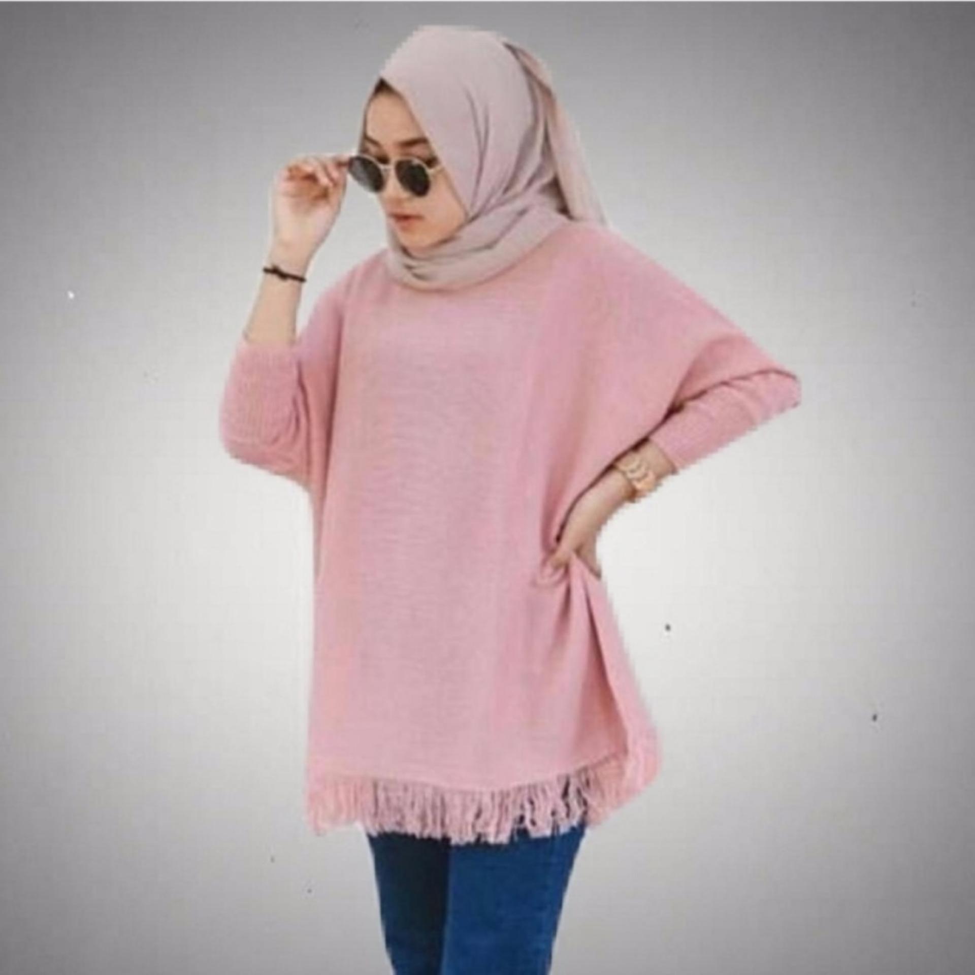 Raida bLouse - Soft Knite - Pink Dusty Raida bLouse - Soft Knite - Pink Dusty