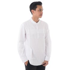 Raihan Moslem Wear - Long Sleeve White Koko - Putih
