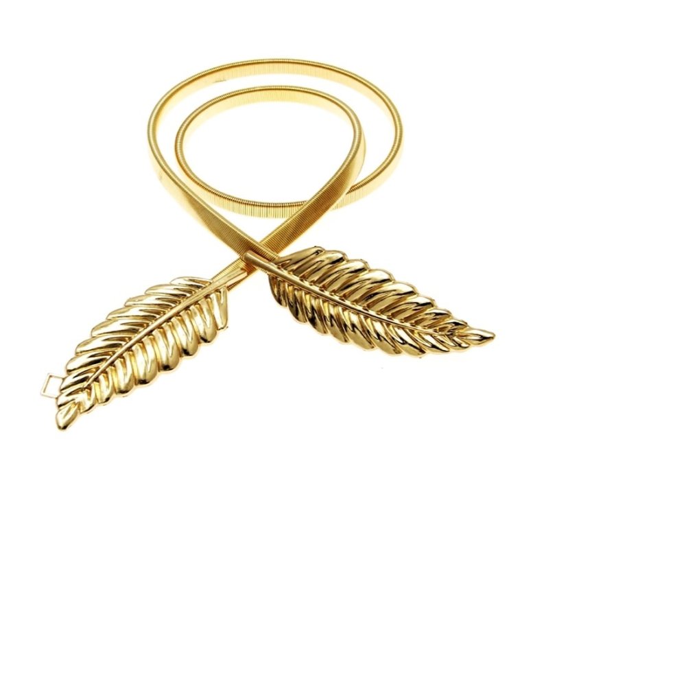 Rainbow Belt Leaf / Ikat Pinggang Bentuk Daun - Gold