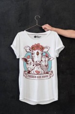 Pelangi Situs Seksi Vegetarian Kaus Hadiah Kekasih Laporan Kaus Vegan Kaus Teman Bukan Makanan Kaus Uniseks Kaus- warna-warni-Int: 3XL-Internasional