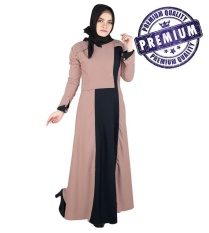 Raindoz Gamis / Long Dress Wanita (Tanpa Kerudung) Cream - RMZ 002