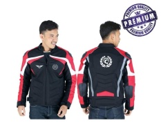 Raindoz Jaket Motor / Touring Pria Merah - RAL 018