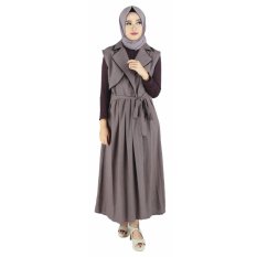 Raindoz Pakaian Muslim Wanita/Gamis RKAx012 ōkawa Brown