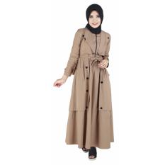 Raindoz Pakaian Muslim Wanita/Gamis ROKx031 Soft Brown