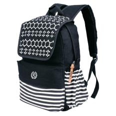 Raindoz Tas Ransel Punggung Sekolah Kuliah Kerja Wanita RMN004 - Black
