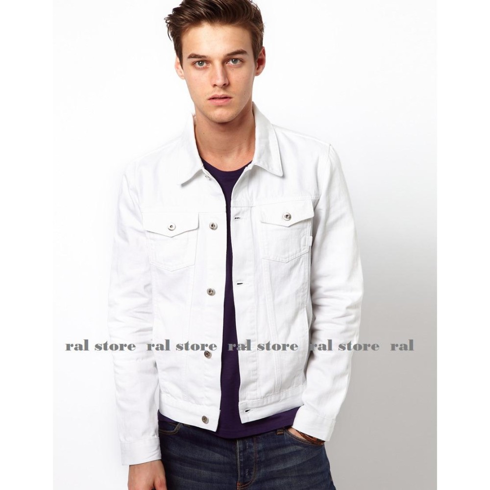 RAL sote - JAKET JEANS DENIM PRIA / WHITE (PUTIH) BEST SELLER / HOT ITEM!!